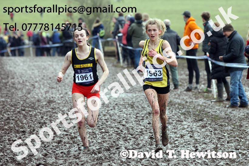 Womens under-17s 2018 British Inter Counties Cross Country Champs., Prestwold Hall, Loughborough. Photo: David T. Hewitson/Sports for All Pics